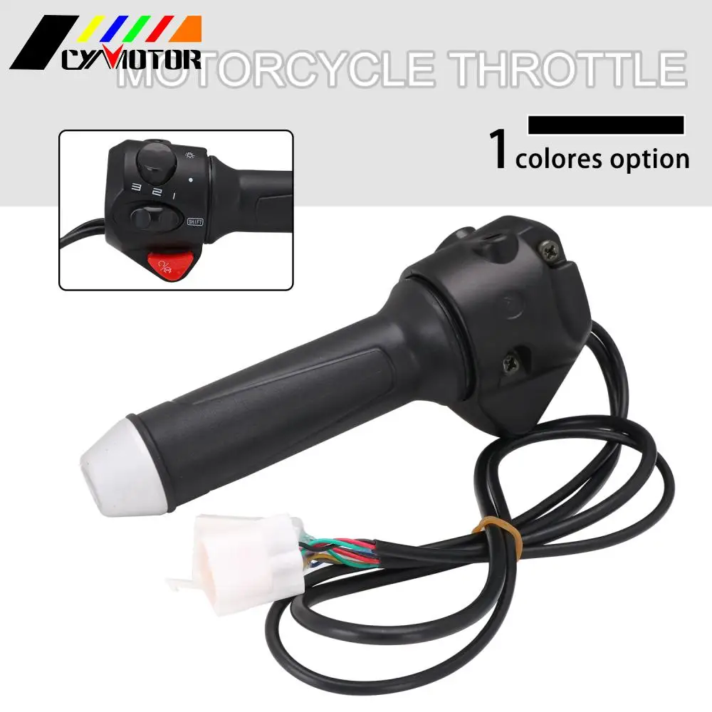 

Новая Черная оригинальная вращающаяся рукоятка для электрического мотоцикла, правые переключатели управления дроссельной заслонкой для ...