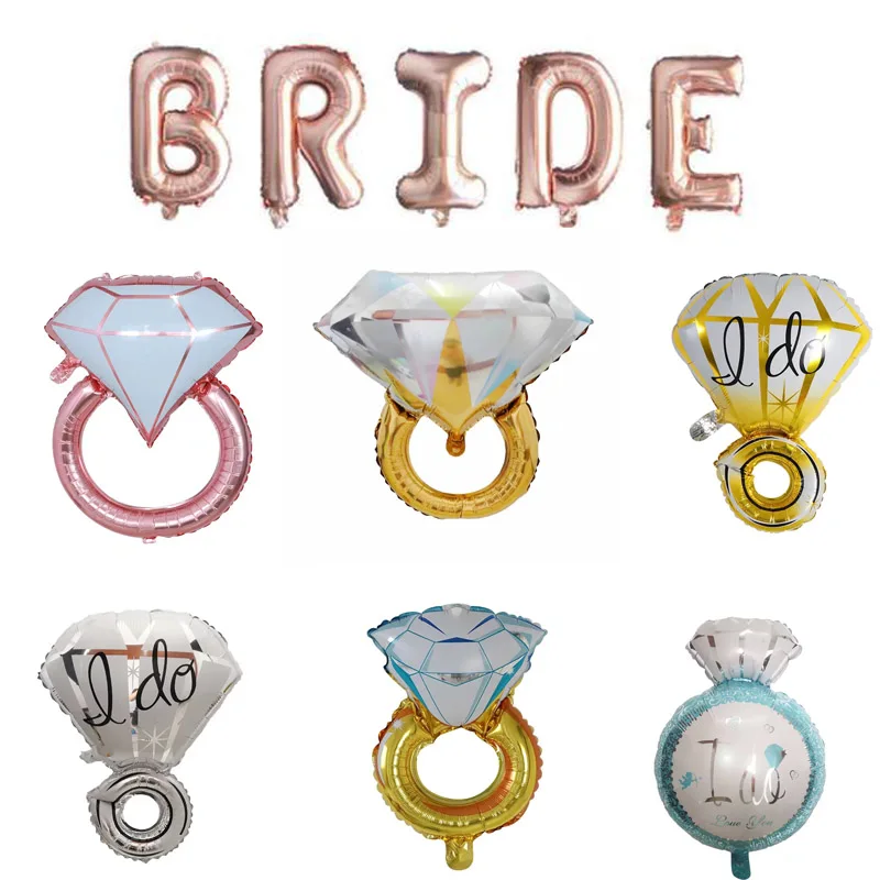 

Rose Gold Diamond Foil Balloons Wedding Baloon Wedding Party Decor Adult Baloon Helium Air Balloon Bride Event Decorate Ball