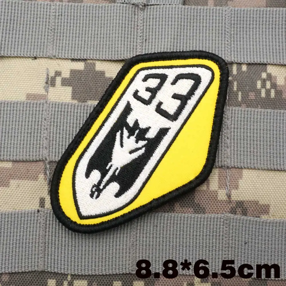 Немецкие военные тактические вышитые нашивки, нарукавник с крючком, подкладка, тактические нашивки, Luftwaffengeschwader 33
