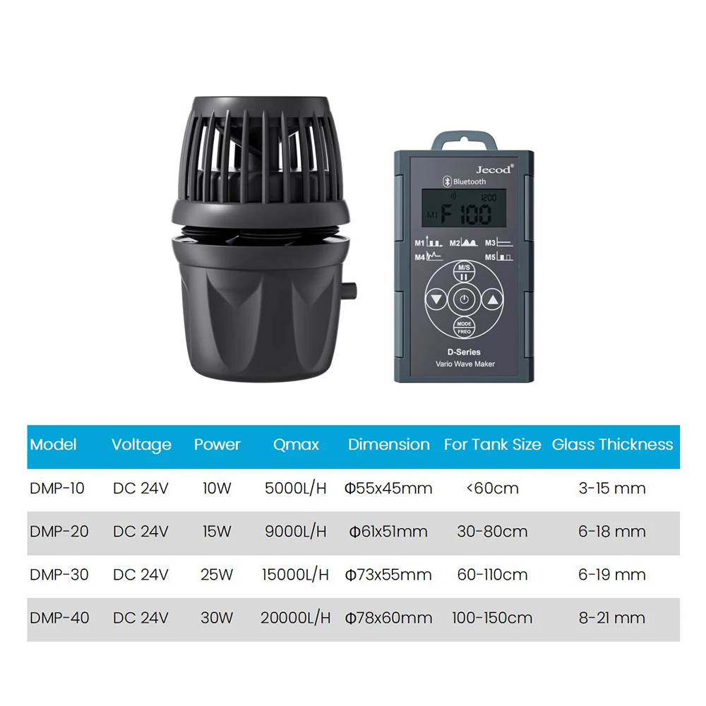 Jecod jebao dmp-10203040 новый умный Bluetooth App Control беспроводной аквариумный волновой насос пресноводный соленой аквариум (art.: 3920cbd79ff32) - 3920cbd79ff32