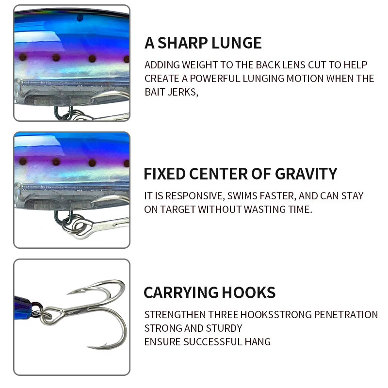 Рыболовная приманка Testar 130 мм 48 г плавающая приманка-карандаш для больших игр