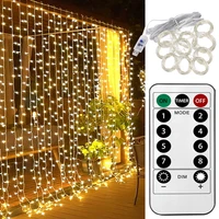 3m led string lights christmas fairy garland curtain lights usb remote control xmas wedding party home decoration outdoor garden