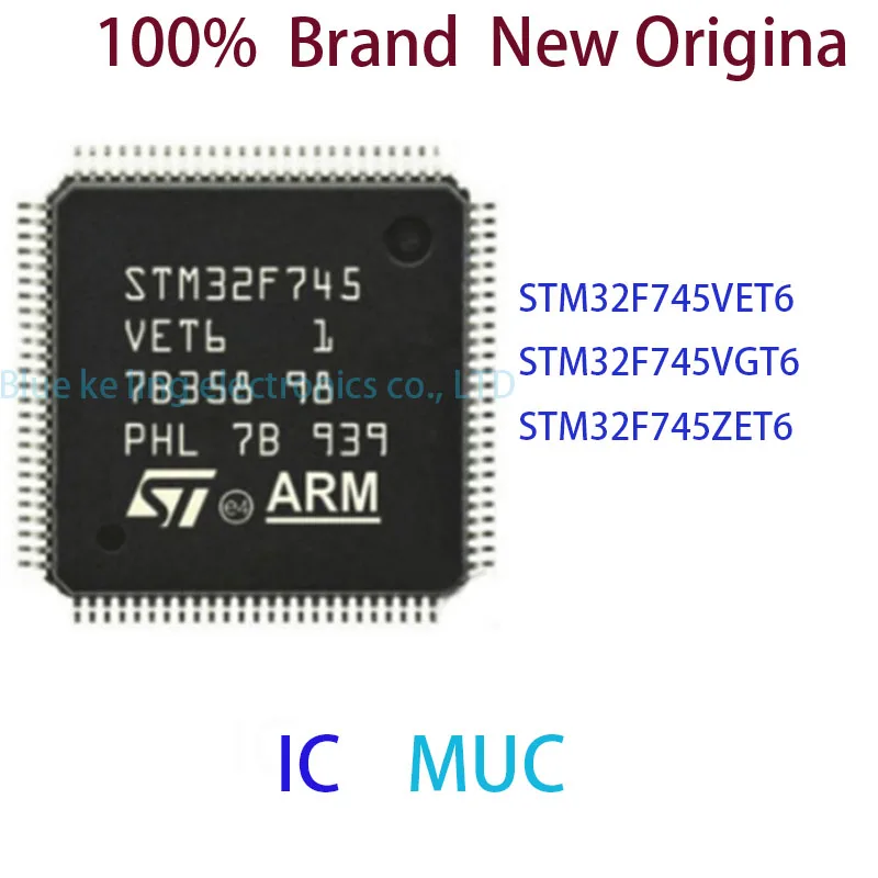 

STM32F745VET6 STM32F745VGT6 STM32F745ZET6 100% Brand New Original IC MCU LQFP
