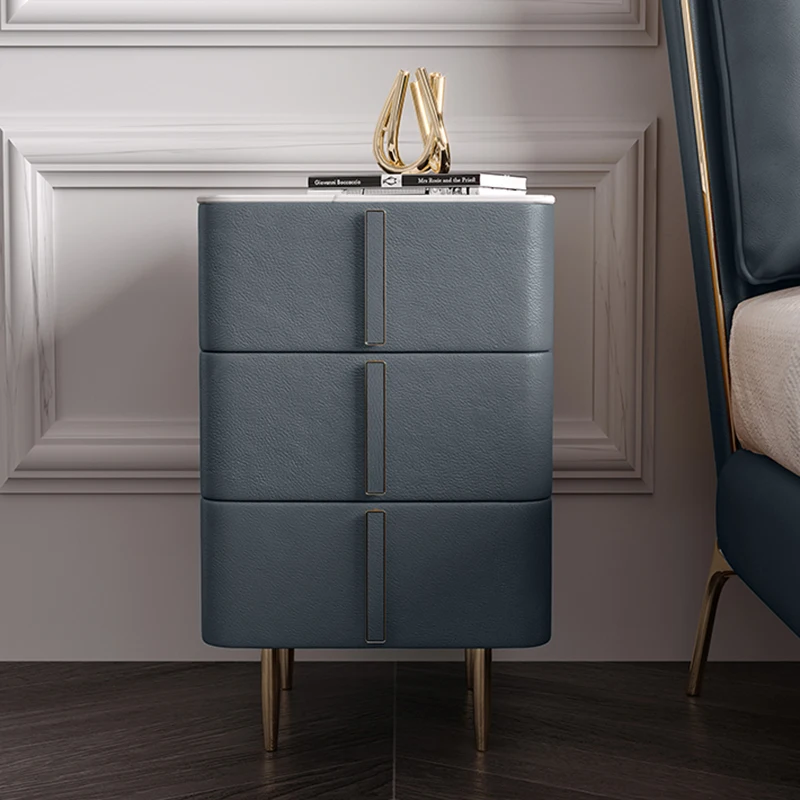 

Luxury Bedside Table Smart Wireless Charger Bedside Nightstands Bedroom Closets Dressers Mesa De Noche Bedroom Furniture YH