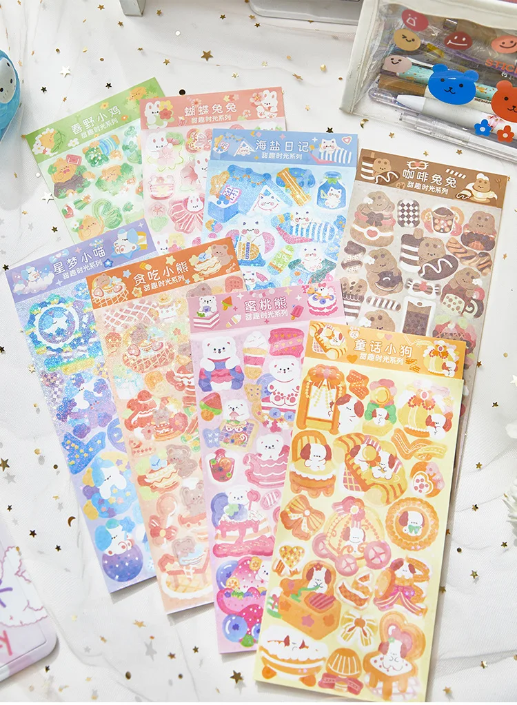 

Милые наклейки для домашних животных, декоративные наклейки «сделай сам» для альбома, скрапбукинга, семейный подарок для детей