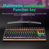 2022 original blue switch mechanical k2 punk mechanical keyboard 87 key gaming competitive office notebook gaming keyboard