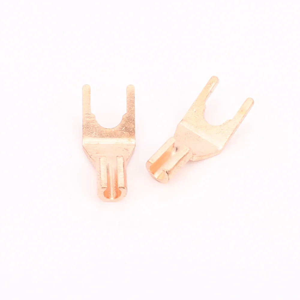 Динамик Y-локи Hi-Fi аудио красная медная вилка с акустическим кабелем сделай сам