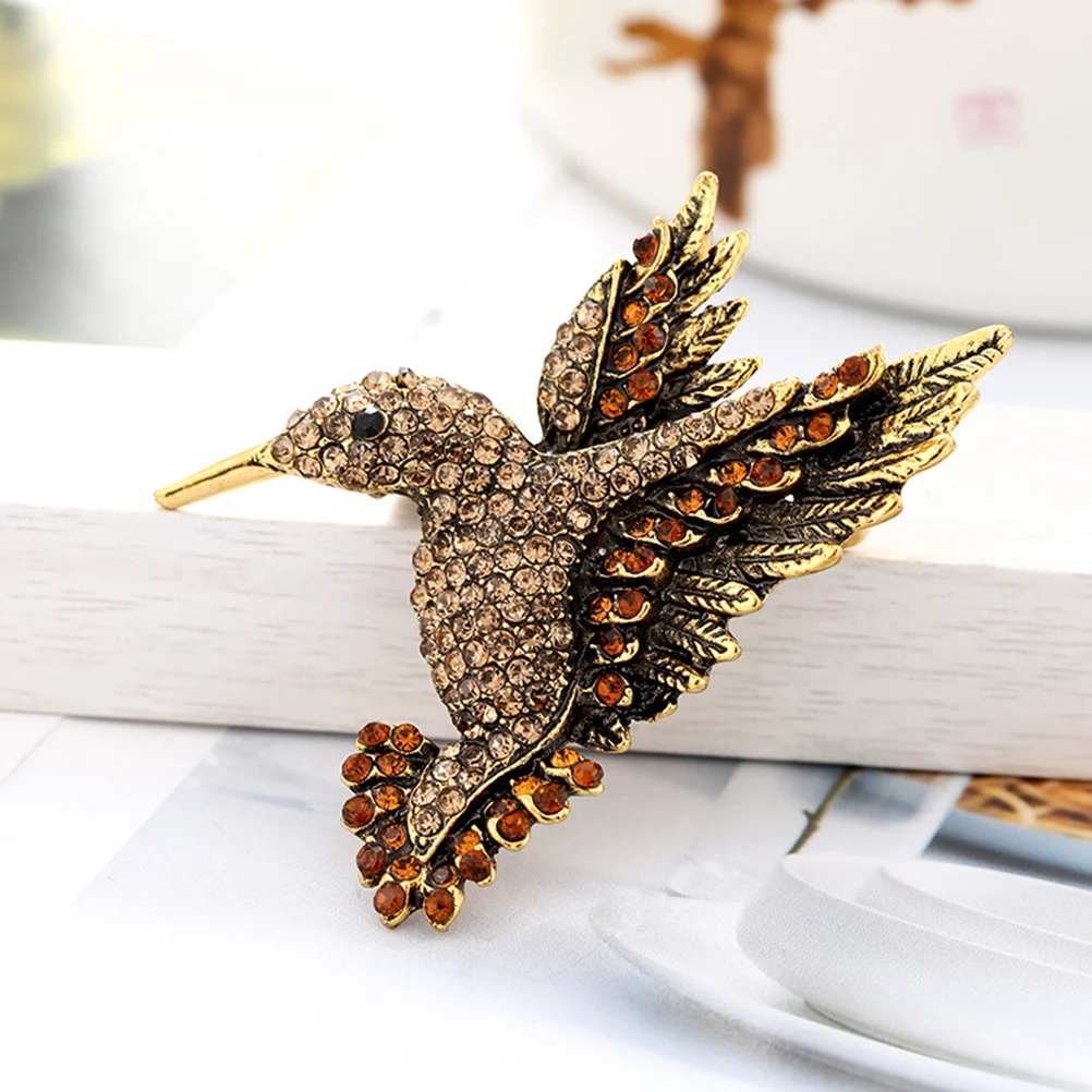 

Bird Breastpin Brooches Inlaid Diamond Brooch Unisex Bird Brooch Broch Girl Gemstone Lapel