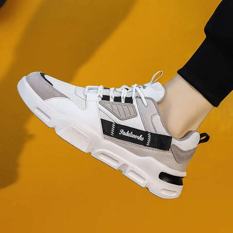 

Sporty Men's Winter Sneakers Chessure Sport Shoes Man Designer For Top Brand Running Man Gray Fashionable Sports Shoes Tennis