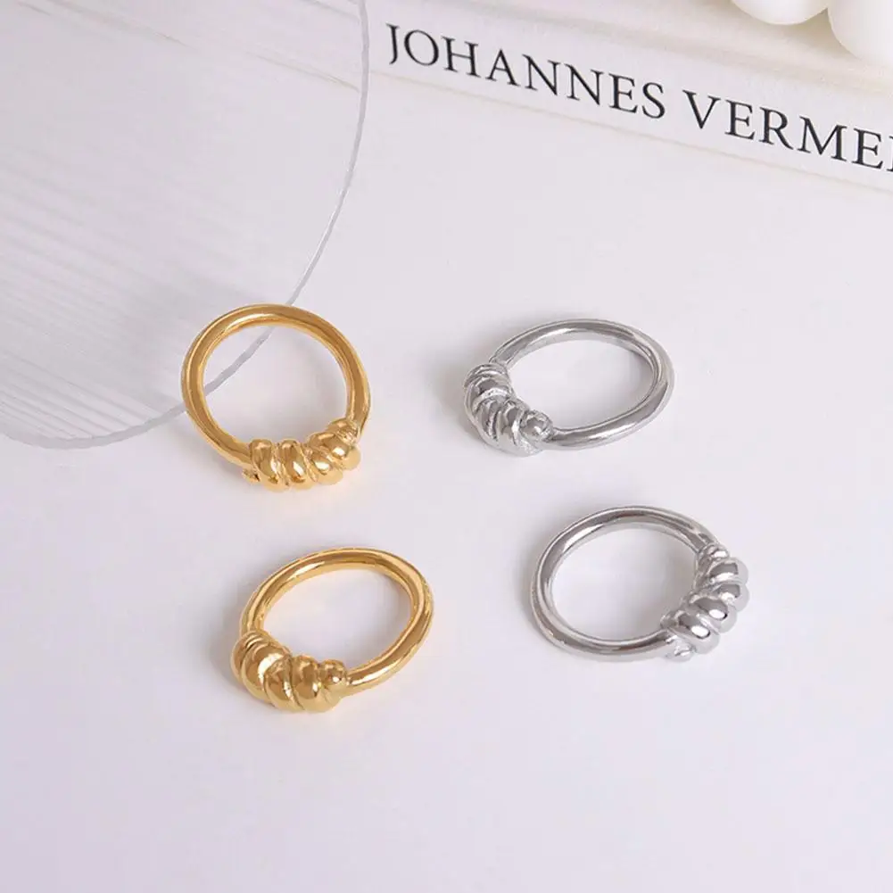 Кольца в винтажном стиле для женщин и девушек милое минималистичное золотистое