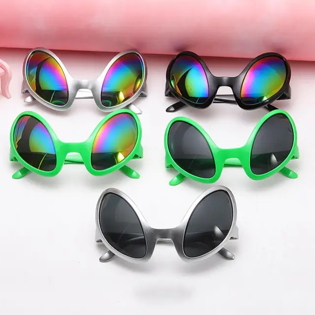 Funny Alien Glasses Adults Kid Holiday Party Sunglasses Halloween Rainbow Lenses ET Sun Glasses Shades Fashion Eyewear Очки 1