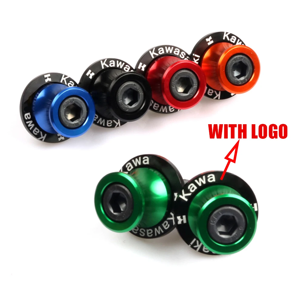 

Motorcycle CNC M10 Swingarm Slider Spools stand screws For Kawasakii ZX6R Z1000 ER6N Z750 Z750R Z250 NINJA 300 ER6F VULCAN S650