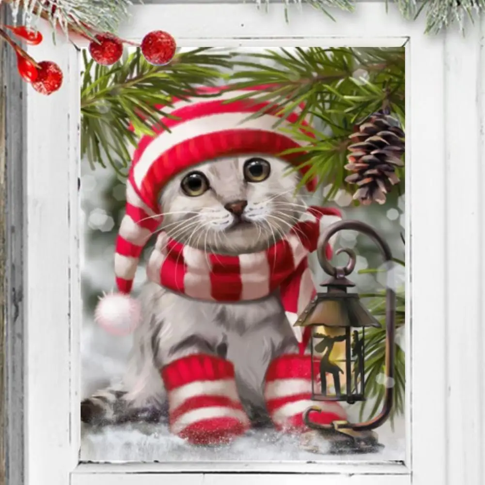 

Unique Christmas Stickers Decorative Waterproof Christmas Wall Stickers Decor Long Lasting Window Sticker for Christmas