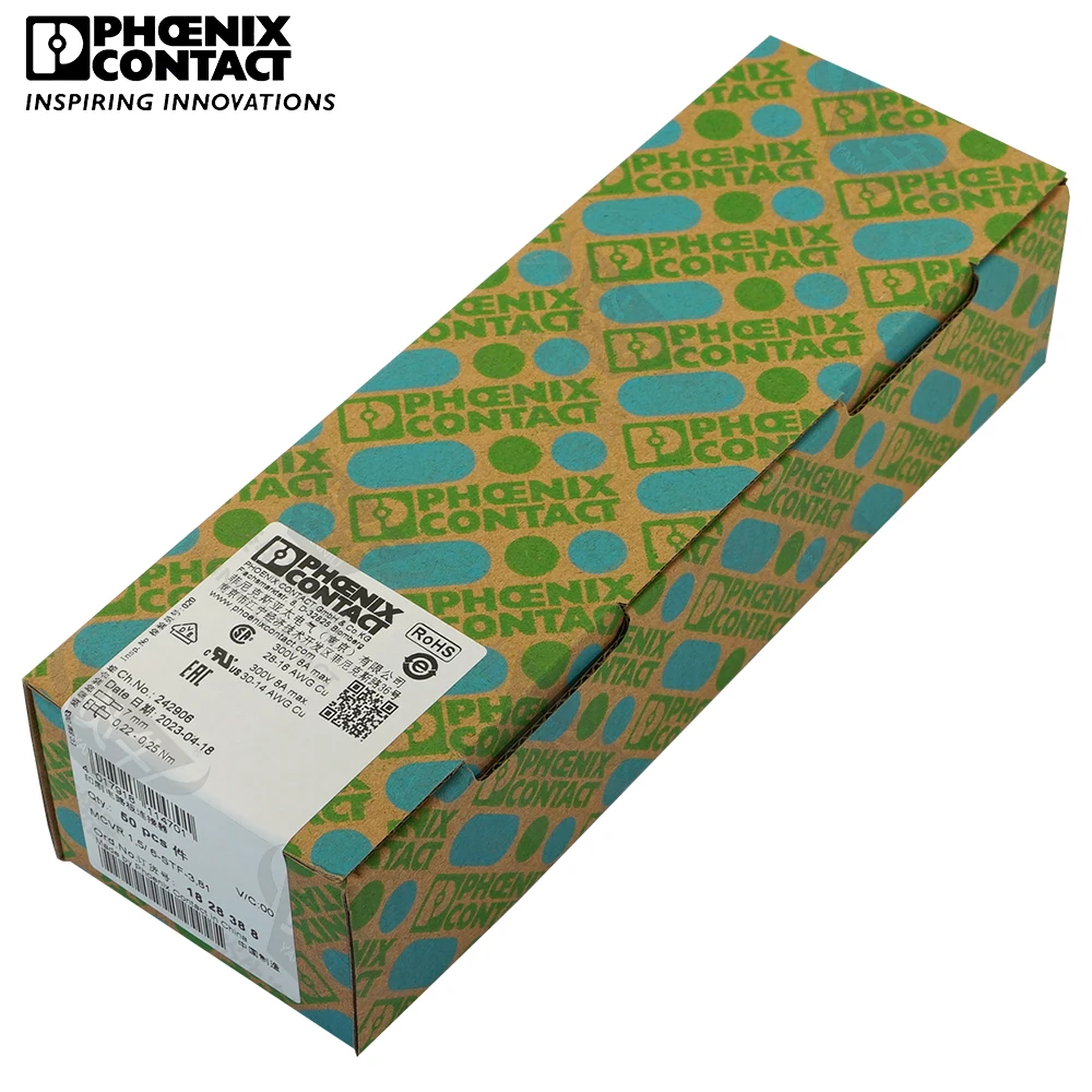 3 81 мм оригинальный контактный разъем Phoenix для печатной платы клеммная колодка