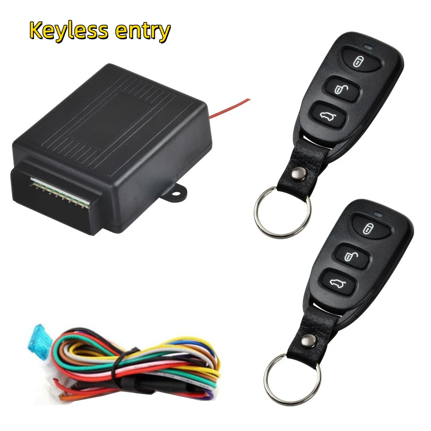 

12V Car remote access system, remote unlocking and locking, remote boot opening, with automatic window closing.