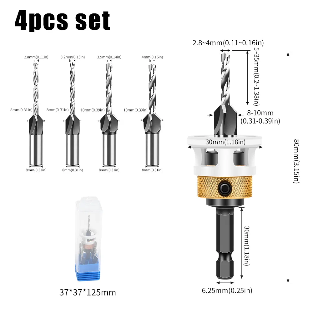 

Регулируемое коническое сверло для дерева