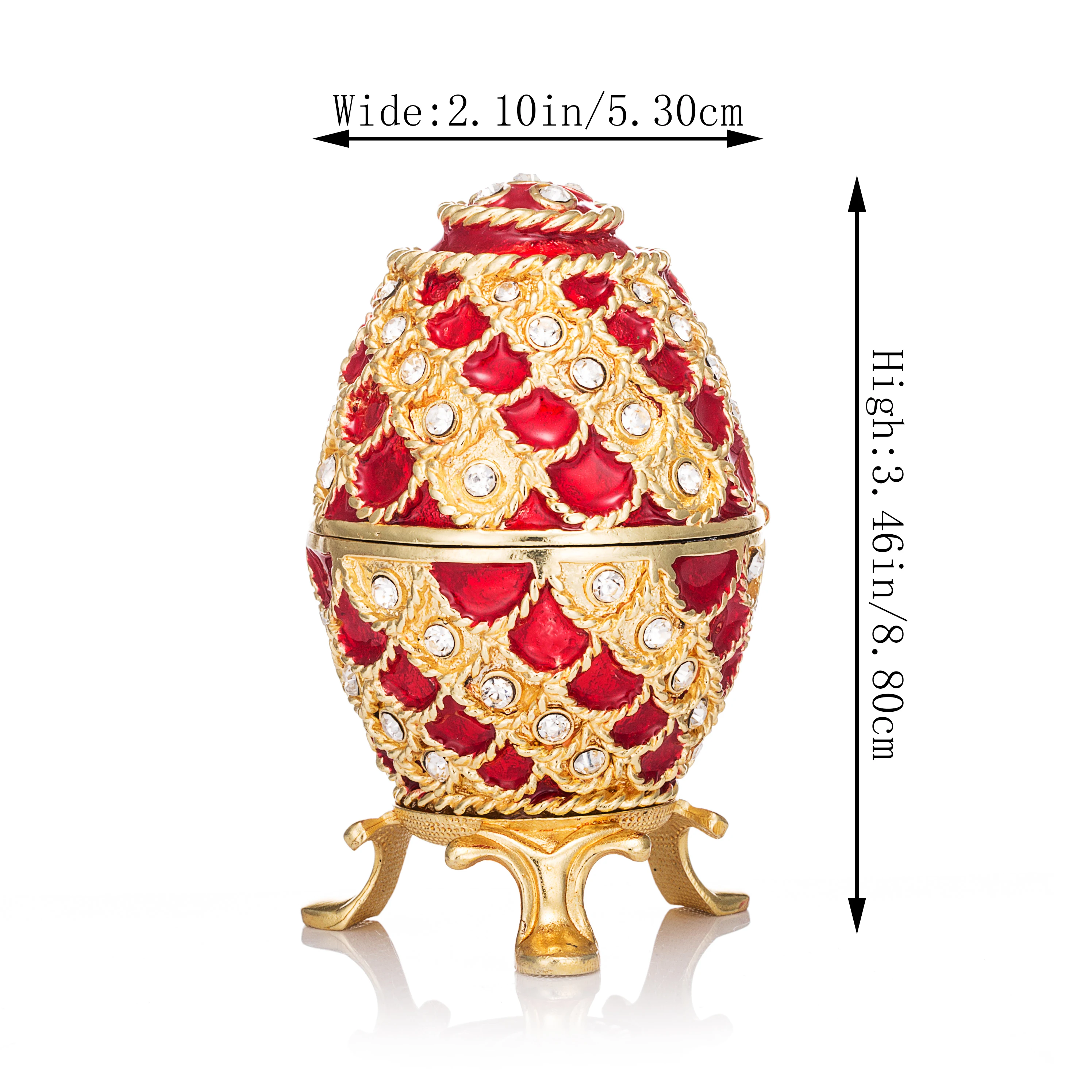 QIFU элегантное красное яйцо для ювелирных коробок подарок