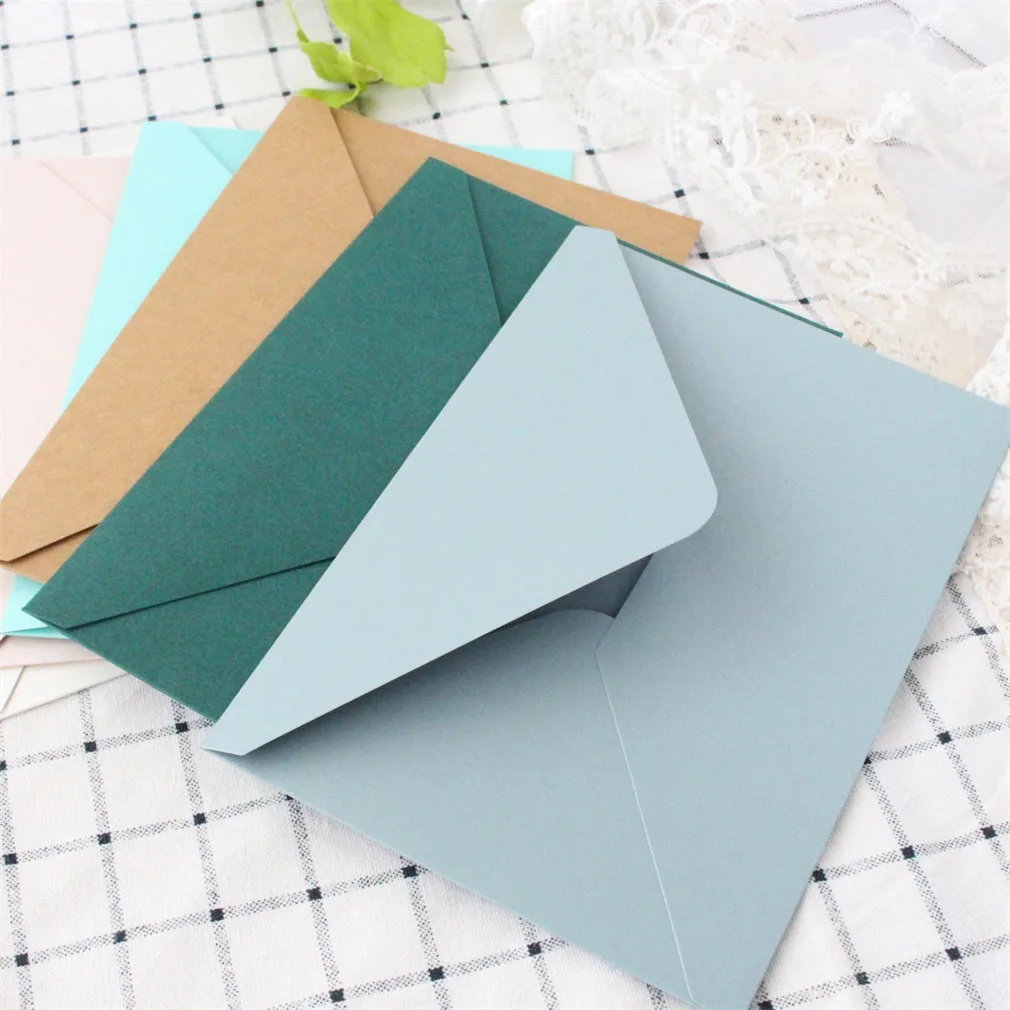 

Wedding Invitation Envelop 250gsm 5.3" x 7.7" Matt / Pearl Paper 25 Pcs/Lot Party Decorative Greeting Card Holder