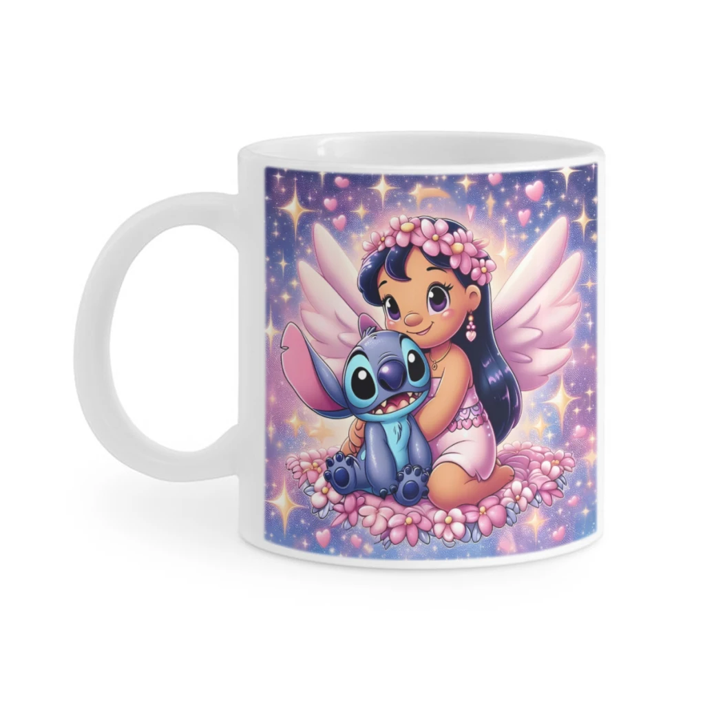 Stitch_9NFJMO Кофейная кружка сублимационная керамическая чашка для чая на 11 унций