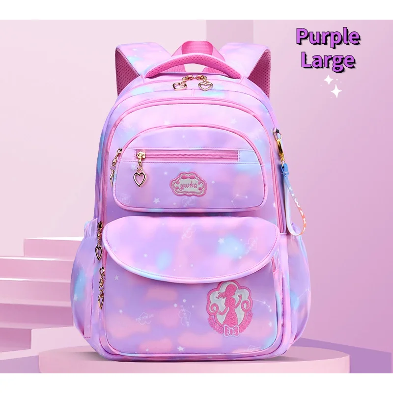 Cute Children Tie Dyed Fashion Large Capacity Backpacks for Travel New Primary Girl Sweet Waterproof Tutorial Bags All-match Hot