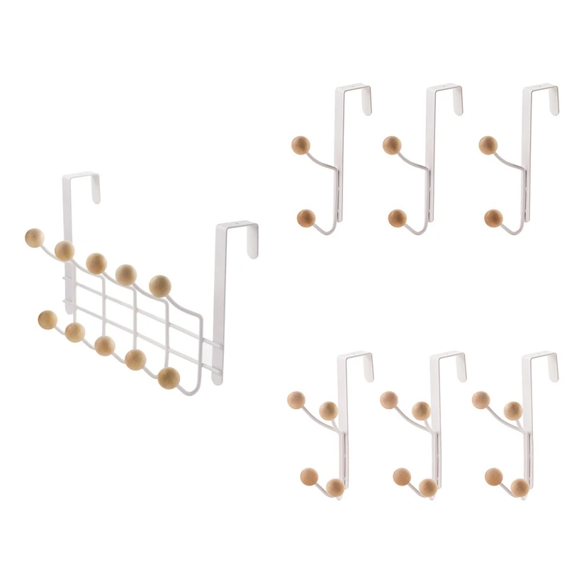 

Door Back Hook Kitchen Cabinet Towel Holder Multi-Layer Household Clothes Coat Hat Storage Hanging Hook