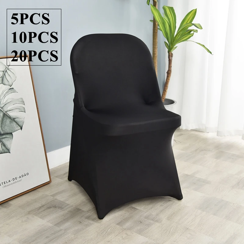 

5 шт., складные чехлы на стулья из лайкры