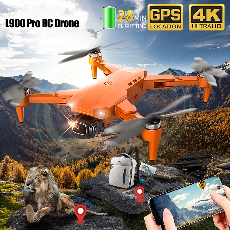 

Профессиональный Дрон L900 Pro GPS 4K HD с ультра-прозрачными линзами