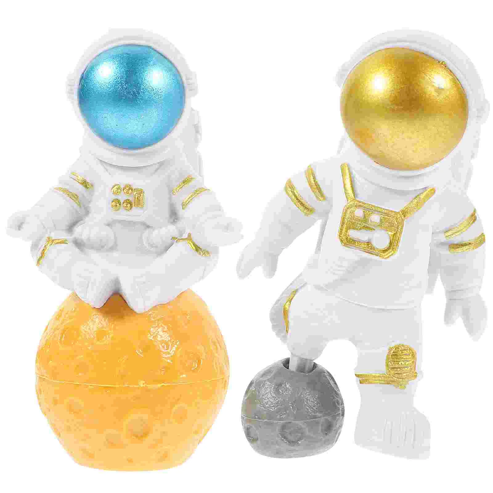 

Astronaut Decortank Decorations Spacemen Ornament Space Statue Party Model Themed Supplies Cake Ornaments Sculpture