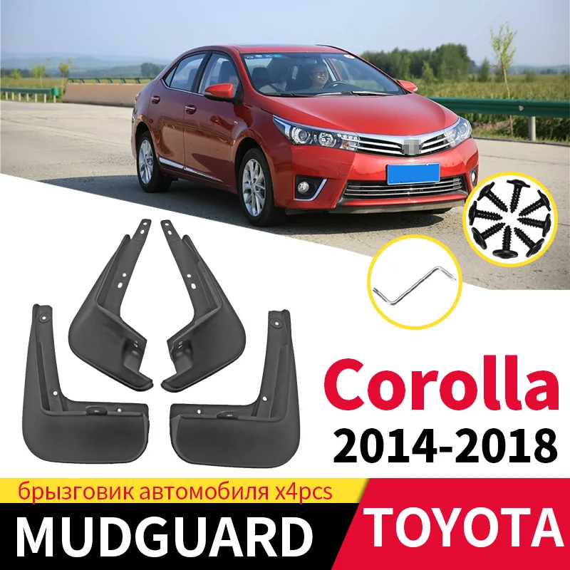 

Car Mud Flaps For Toyota Corolla 2014-2018 Mudflaps Splash Guard Matte Protection Mudguards Dustproof Wheel Accessories