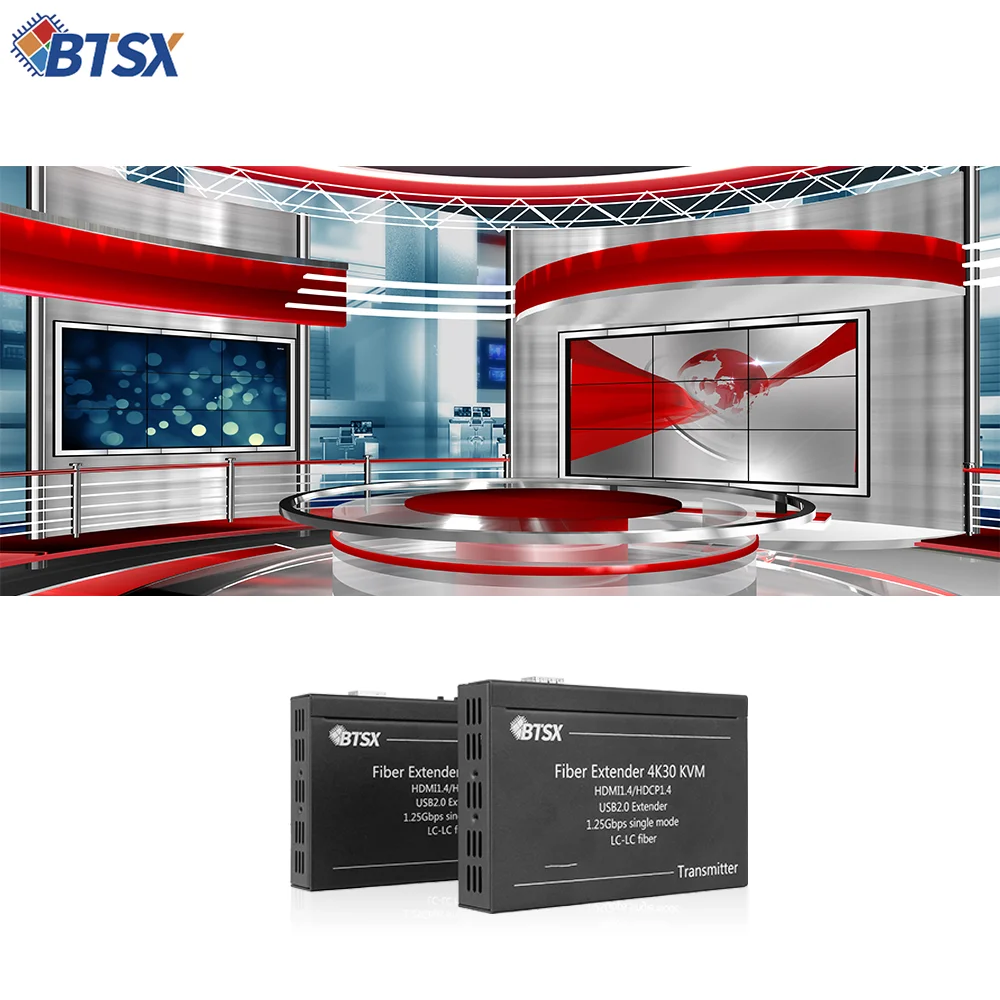 Фото Оптоволоконный кабель Bitvisus 4K UHD для сплиттера, металлический корпус, без задержки, несжатый сигнал, дальность 30 км, Plug & Play, HDMI 1.4, RS232, USB2.0 №4