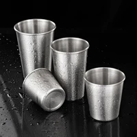 304 stainless steel nordic industrial style wine glasses single layer hemming multi purpose beverage home office mouthwash cup