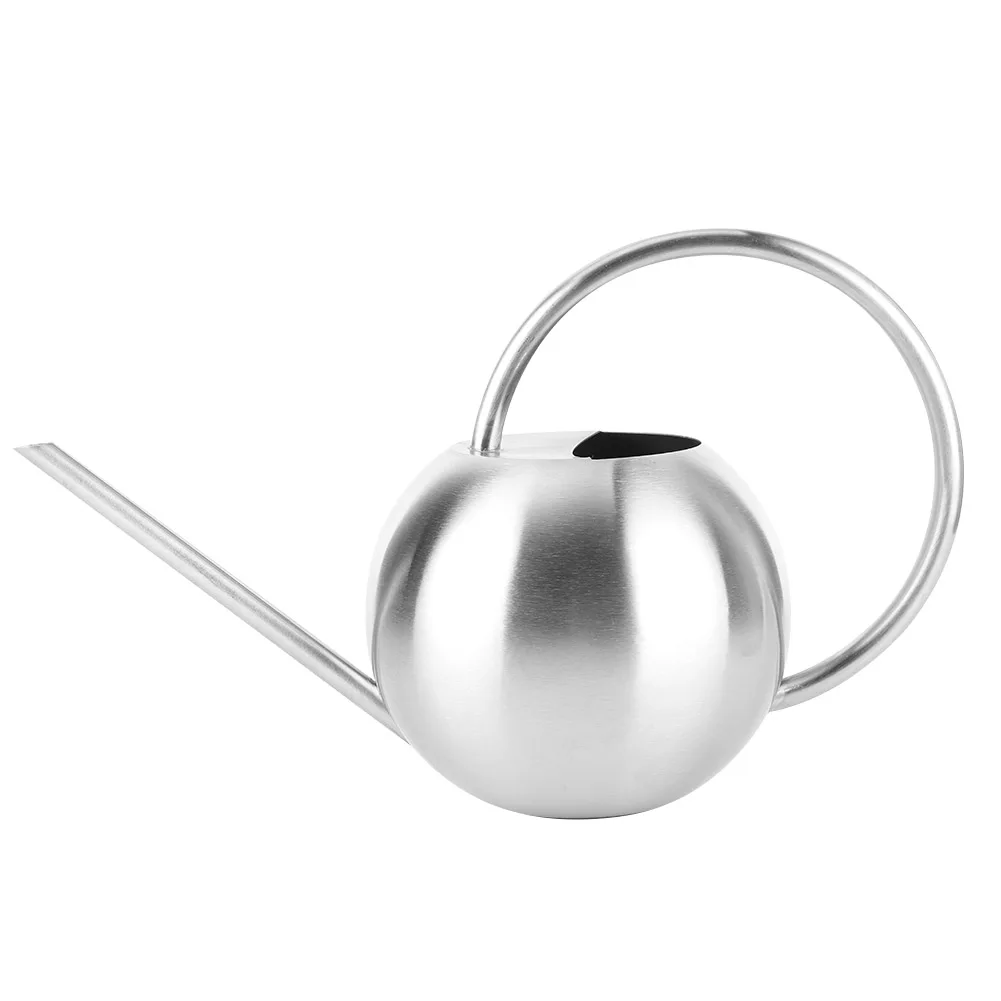 

Household Spherical Stainless Steel Long Spout Watering Can Pot Indoor Plant Irrigation Tool 1L long
