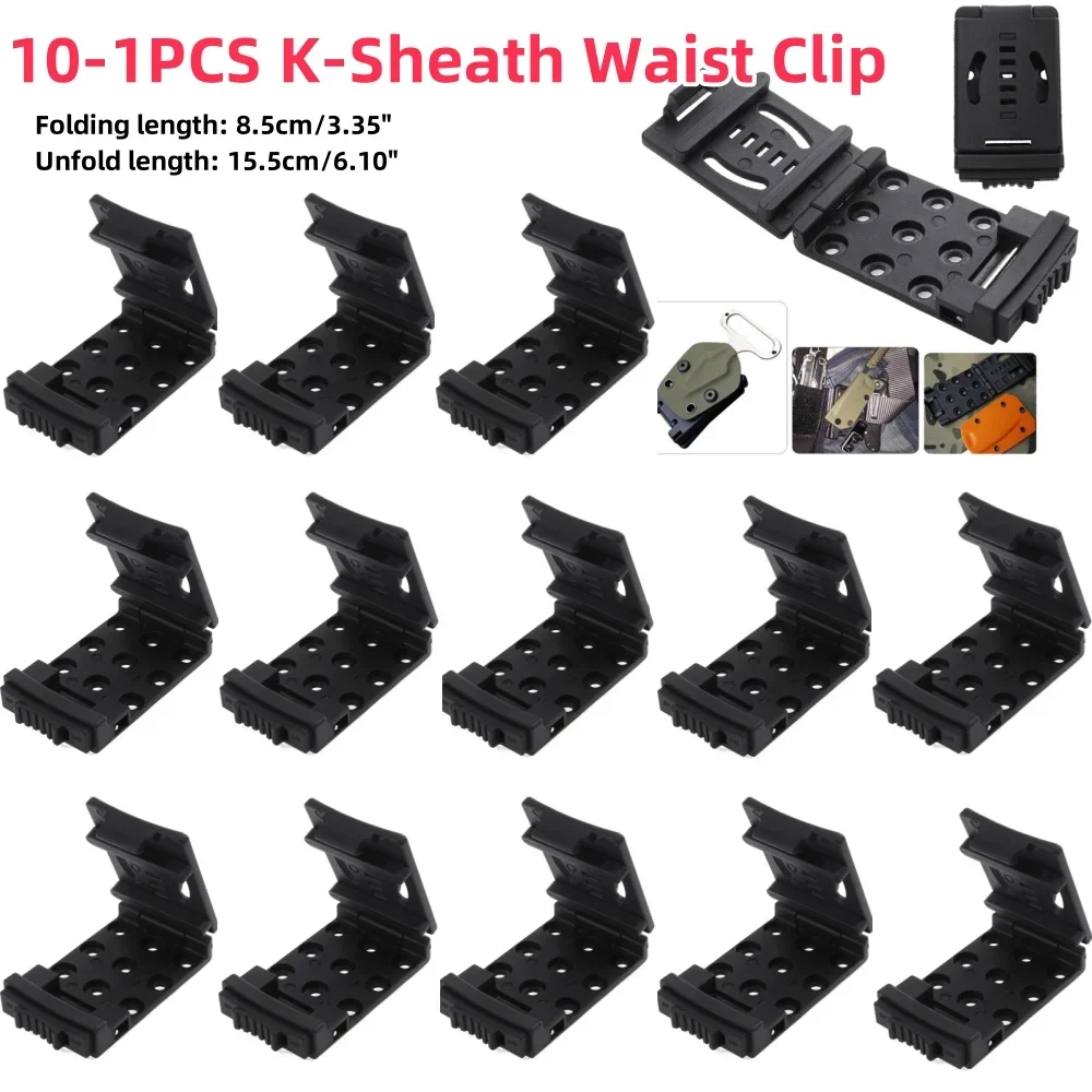 10-1 Комплект Кобура Для Ремня K Sheath Kydex Охотничьего Ножа Пистолета Mag Clip Tek Lok