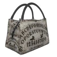 ouija spirit board insulated lunch tote bag for women witchcraft portable thermal cooler bento box outdoor camping travel