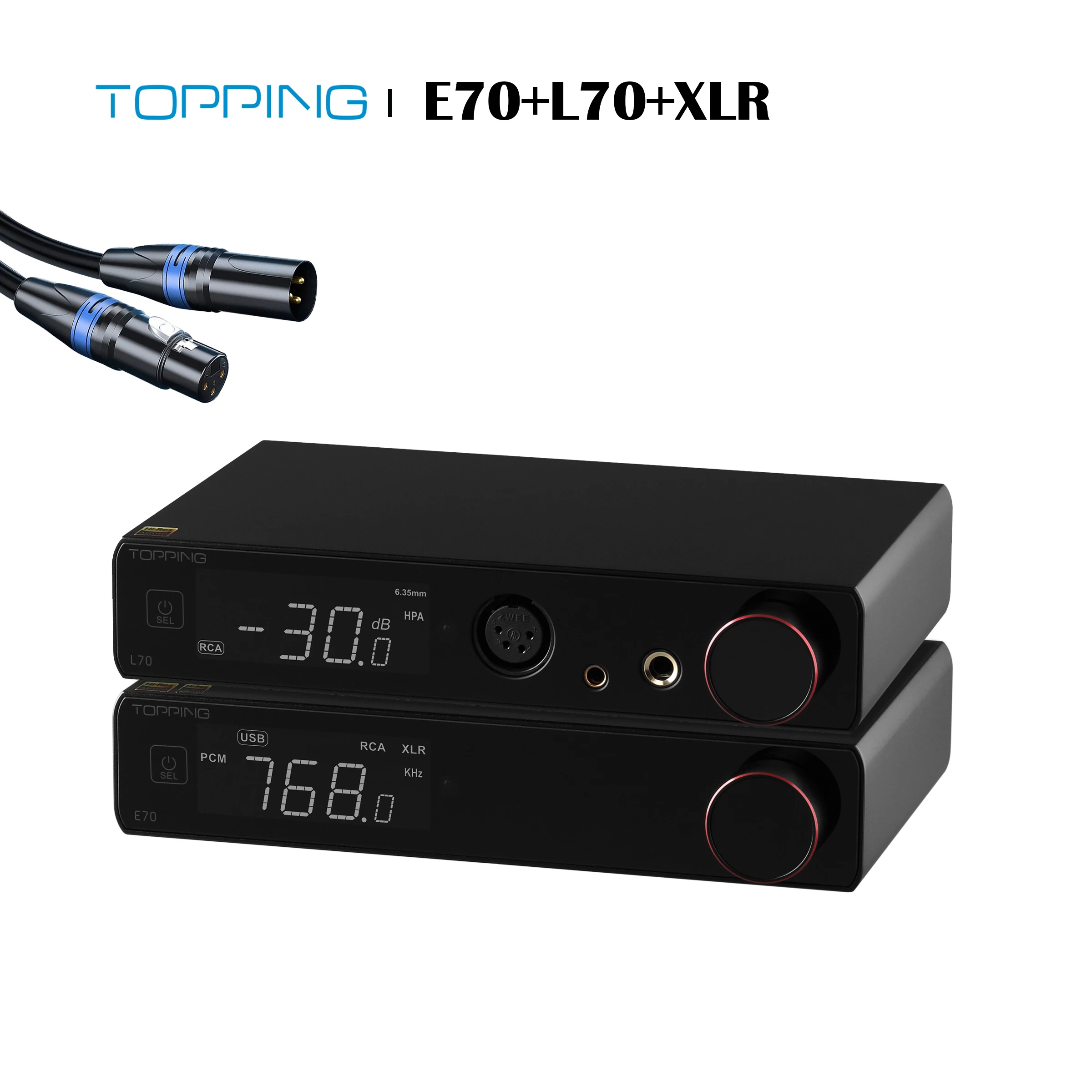 

TOPPING E70 + TOPPING L70+ XLR Cable Combo