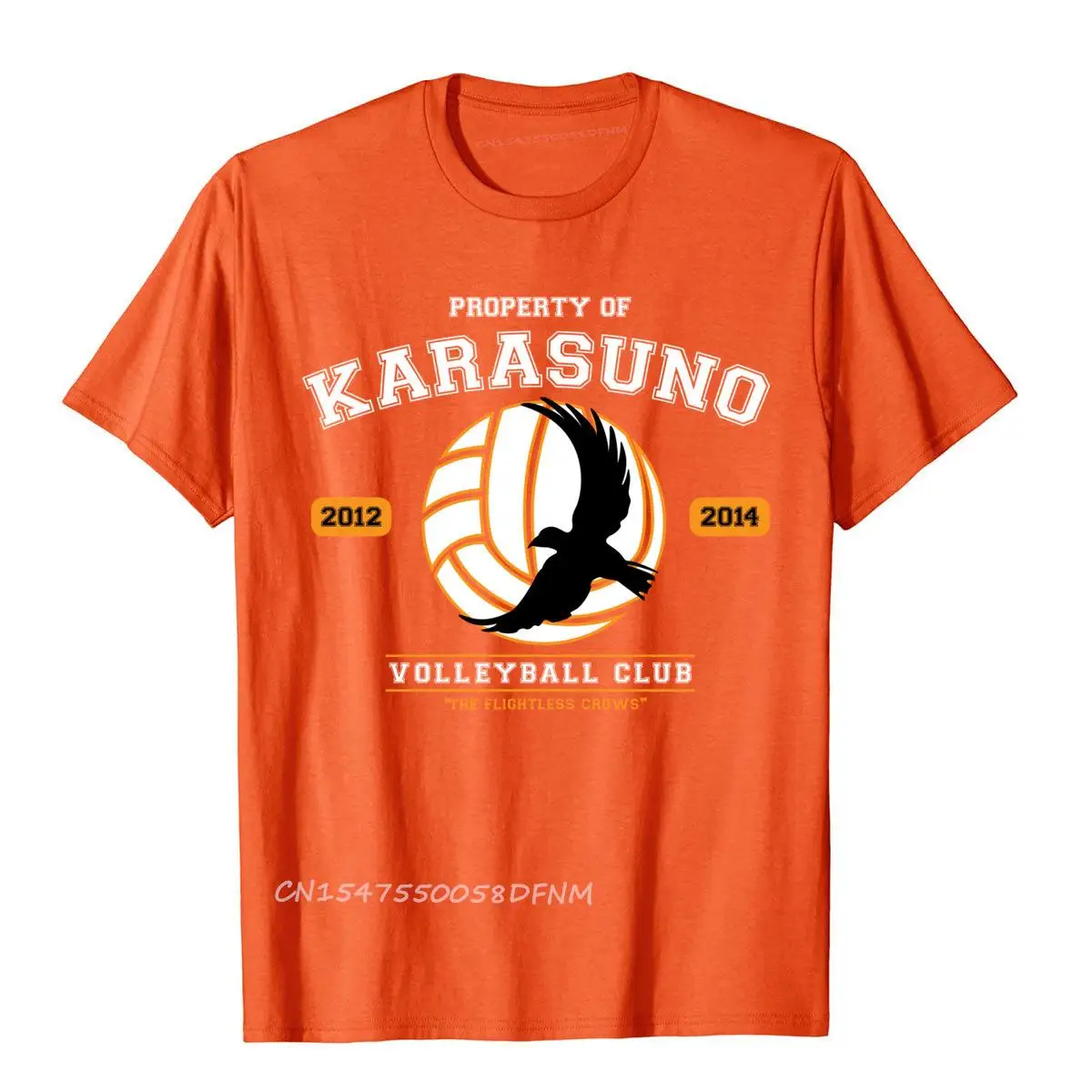 Дешевые Командные футболки Karasuno с принтом Карла Мура мужские хлопковые топы