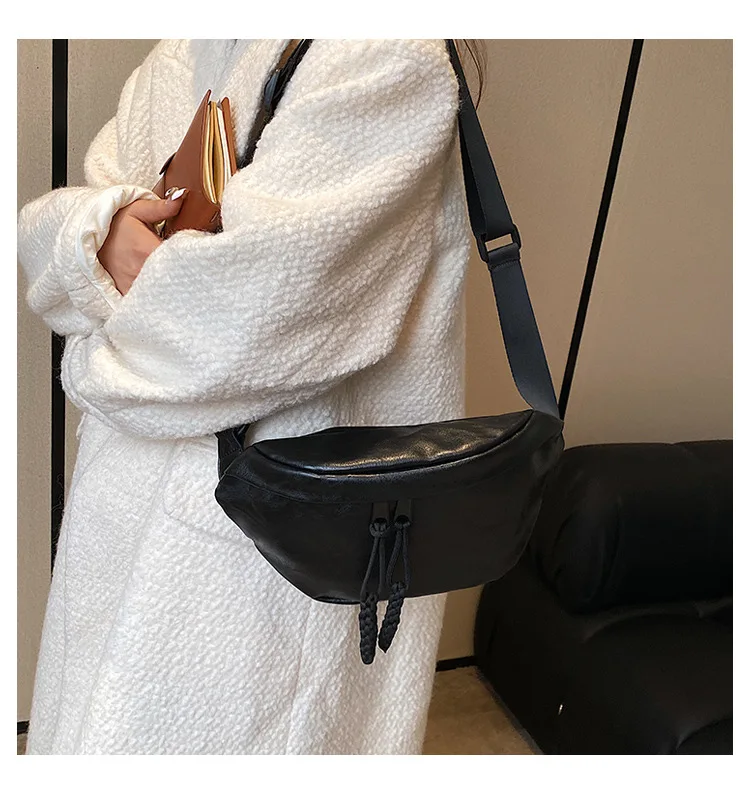 Сумка-пельмени на одно плечо Женский дизайнерский плиссированный диагональный