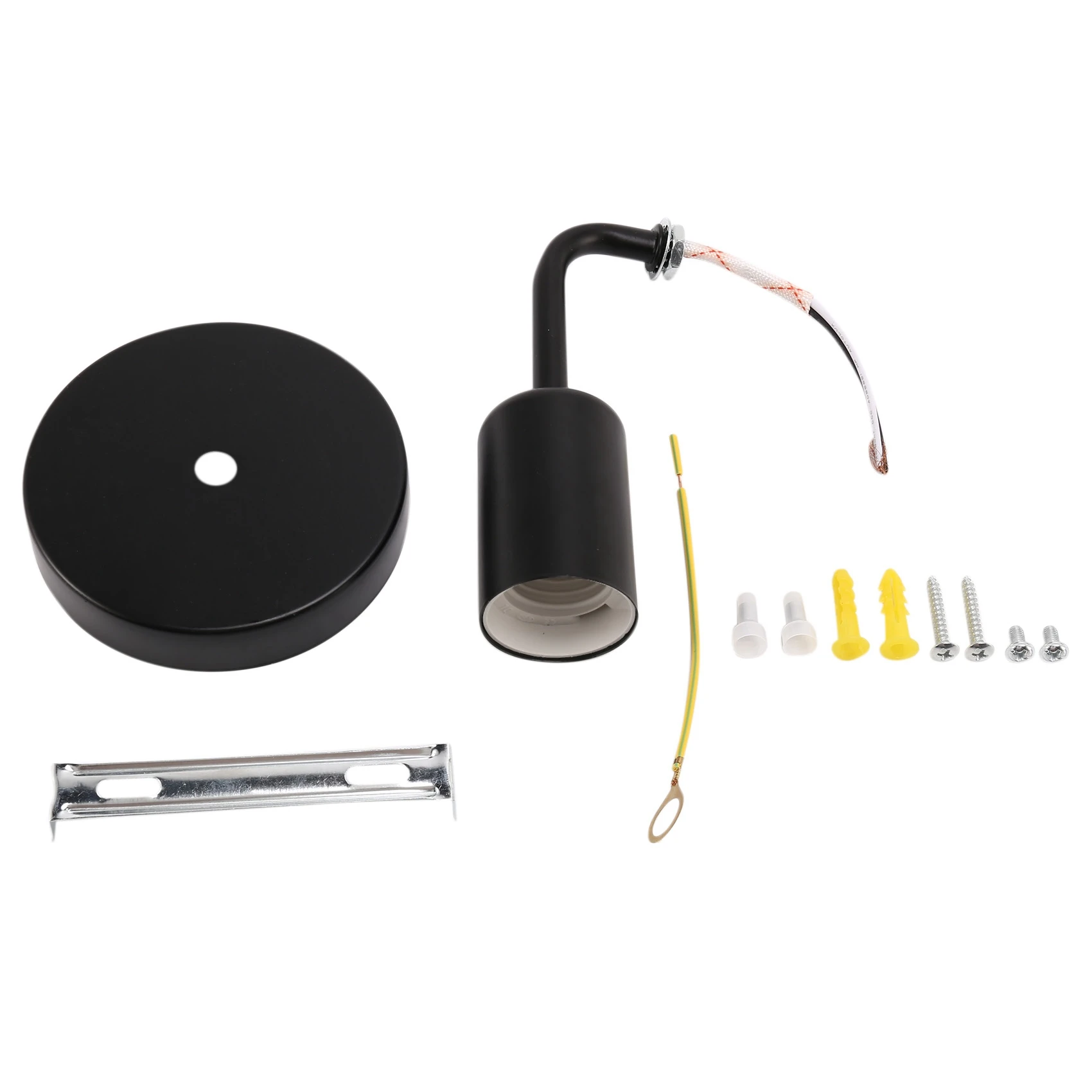 Черный старинный Железный простой настенный светильник в стиле лофт