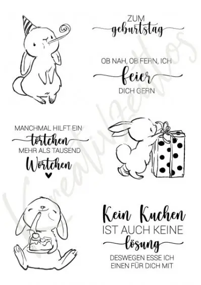 Пасхальный кролик и алфавит-немецкие штампы для скрапбукинга металлические