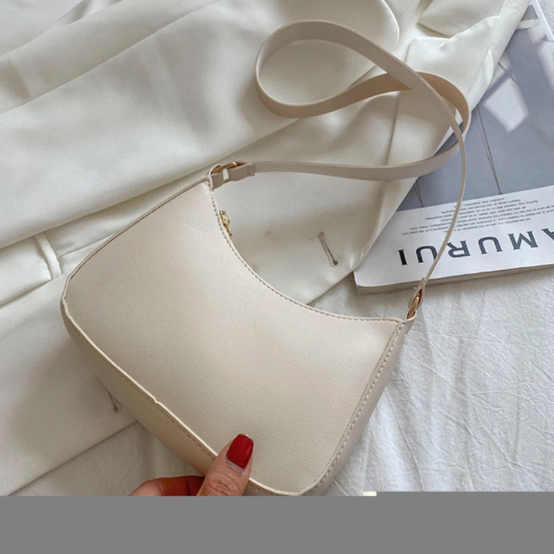 Женская однотонная сумка на плечо из искусственной кожи