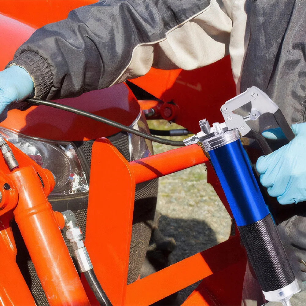 Пневматический Смазочный Пистолет 400cc С Гибким Шлангом Сверхмощный Воздушный