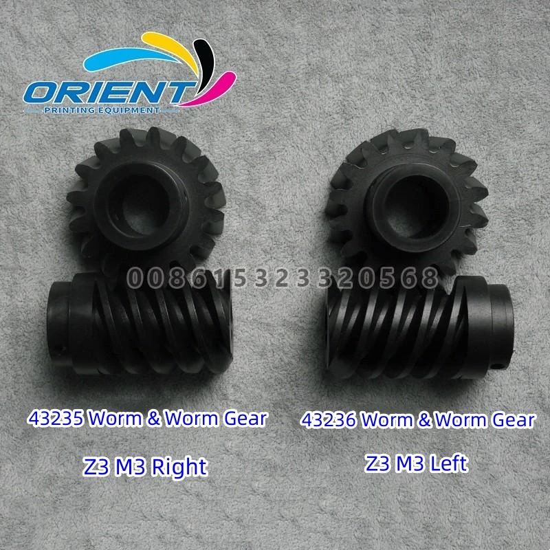 

43235 Worm & Worm Gear Z3 M3 Right 43236 Worm & Worm Gear Z3 M3 Left For Glunz&Jensen CTP HD85 HD135 Plate Processor Spare Part