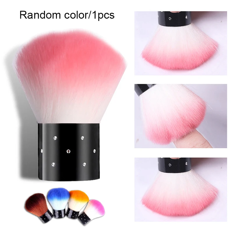 

1pcs Nail Dust Cleaning Brush Mushroom Head Nail Dust Brush makeup brush Portable Manicure Powder blush brush for Women Girls