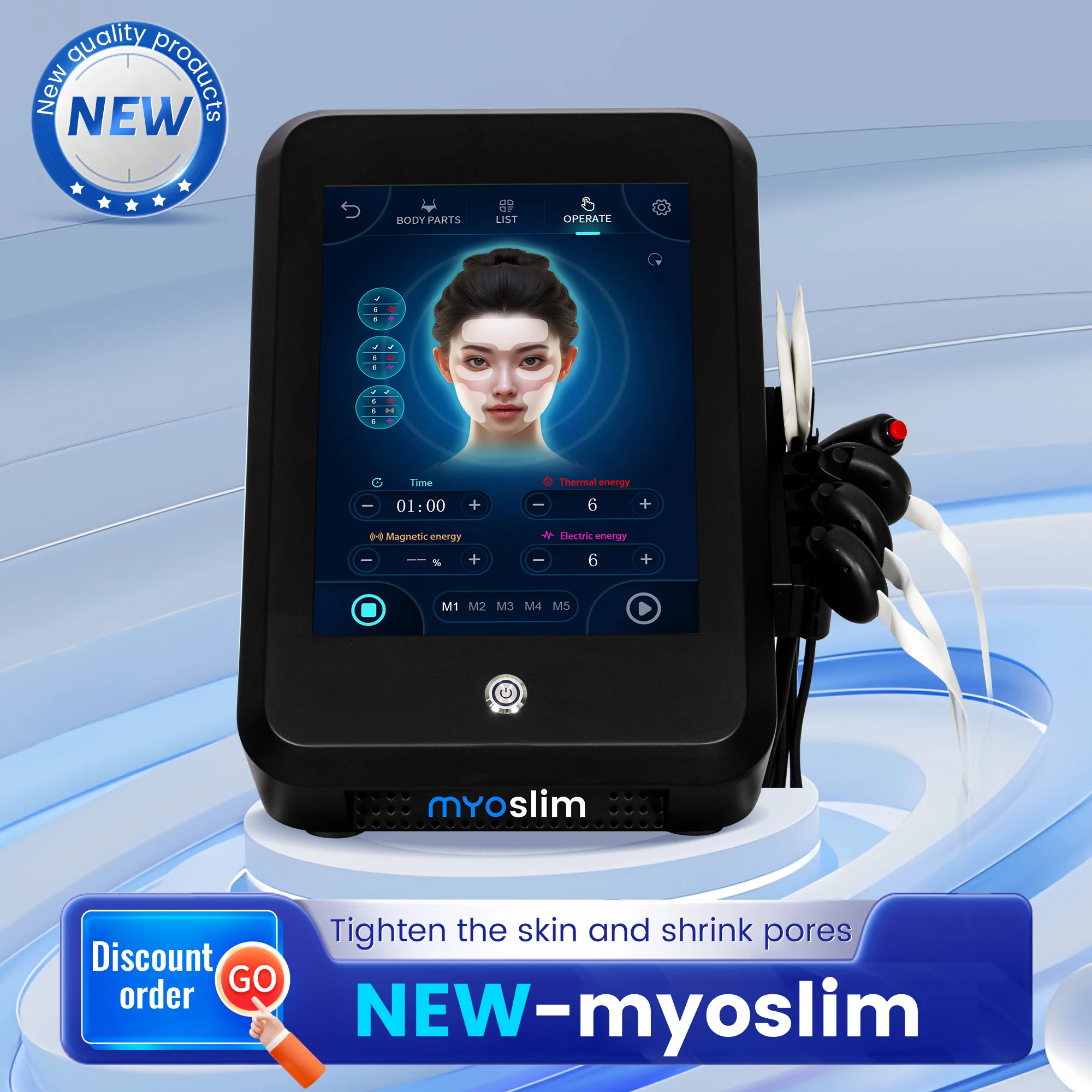 Фото MYOslim Neo RF электромагнитное устройство для наращивания мышц, устройство для укрепления кожи, неинвазивное устройство для лифтинга лица, удаления морщин, косметическая машина №3