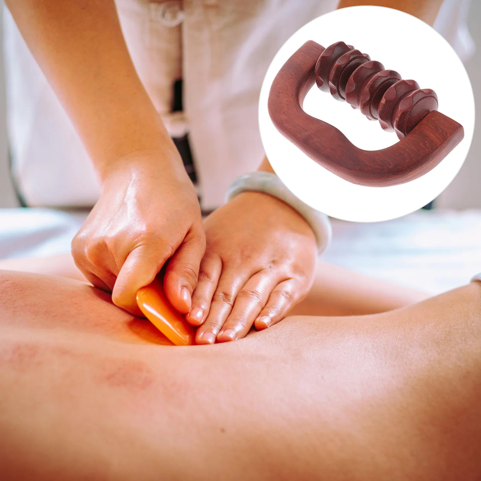 

Handheld Wood Body Roller Leg Muscle Roller Fitness Neck Leg Waist Health Care Tools