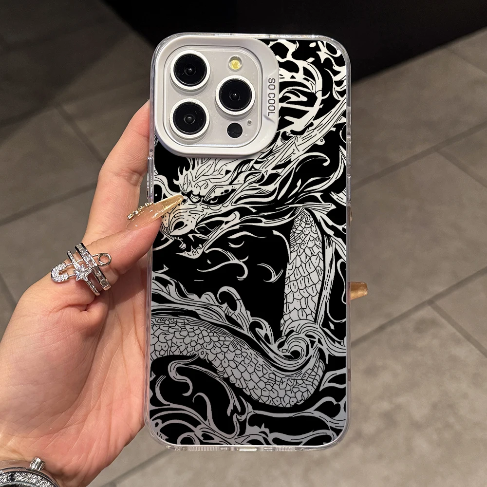 Фото Чехол для телефона Black Dragon Chinese Loong для Oppo A78 A74 A60 A58 A57 A38 A17 A3x Reno 13 12 11 F 10 8 7 6 T Z Pro Plus 4G 5G Cover №5