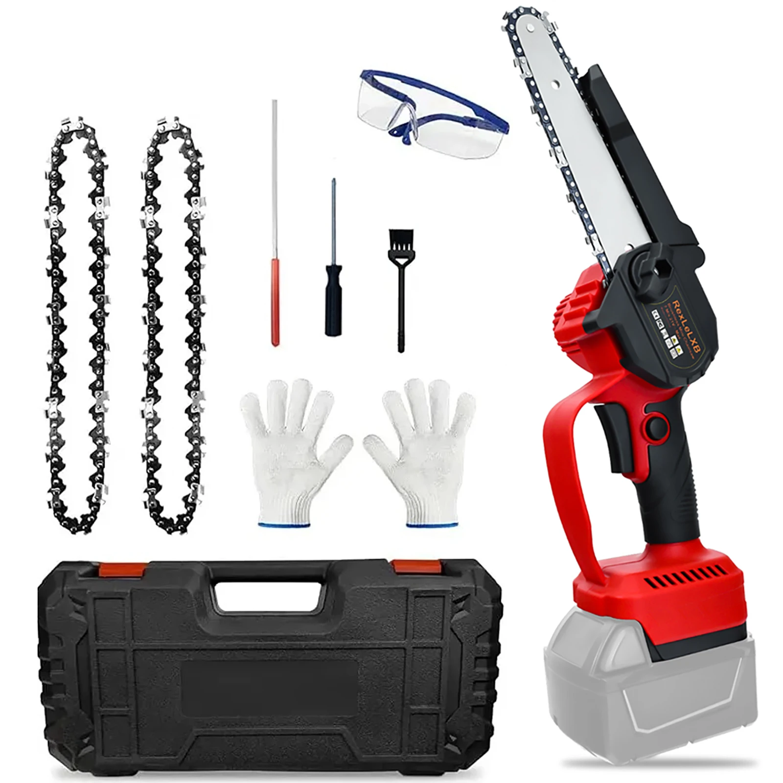 

6-дюймовая мини-бензопила, ручная маленькая электрическая пила, беспроводной садовый инструмент для обрезки деревьев для аккумулятора Milwaukee 18 В (без батареи)