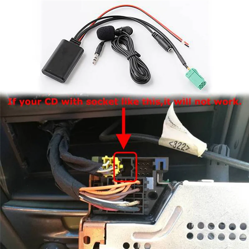 Автомобильный Bluetooth 6Pin Mini ISO AUX IN 3 5 мм аудио разъем съемный микрофон для Renault