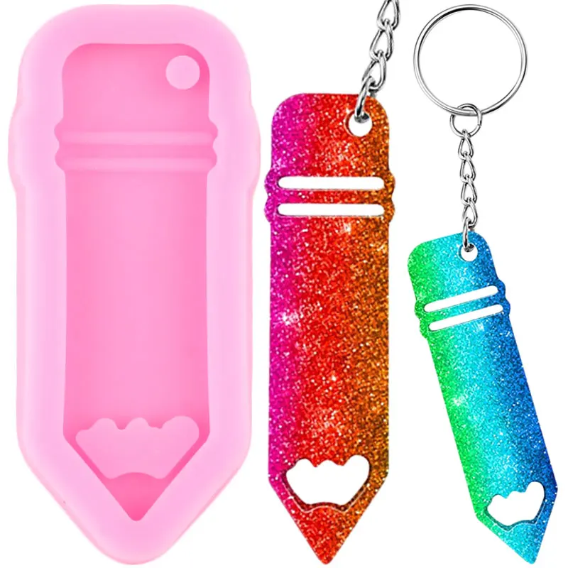 Key Chain Silicone Cup Mold Diy Necklace Jewelry Epoxy Mould Decoration Keychain Pendant Moulds