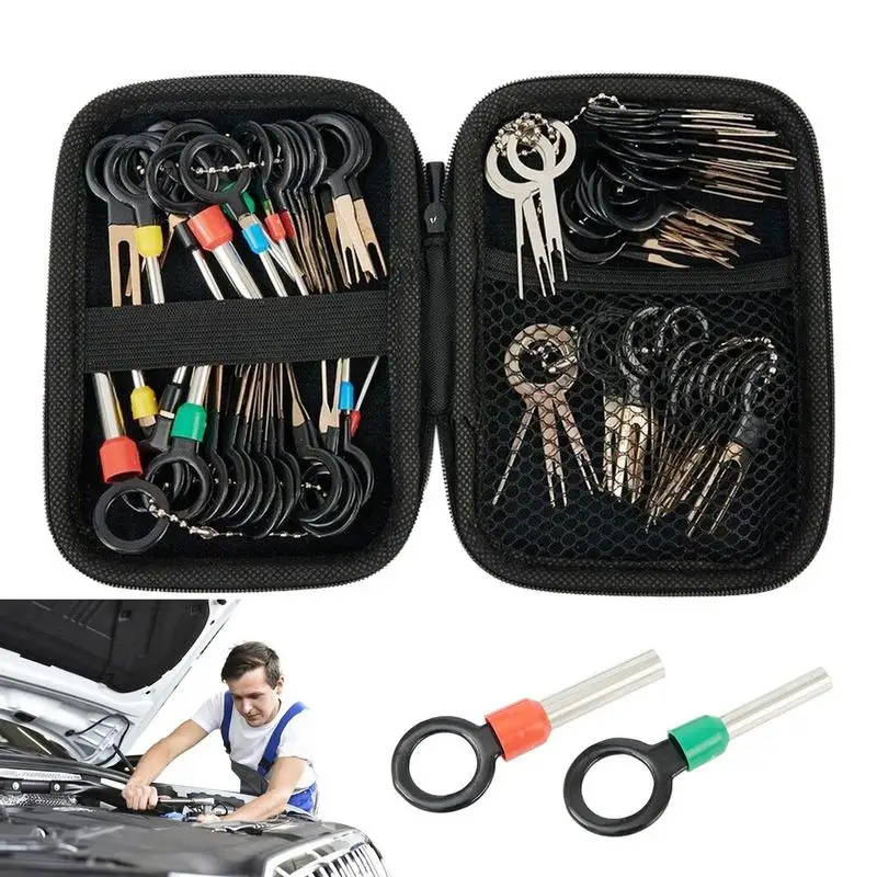 

Terminal Release Kit Complete Universal Depinning Tool Kit 78pcs Pin Extractor Wire Terminal Removal Set Auto Terminal Release